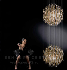 Светильник подвесной Axo Light Италия Aura SPAU60/2TAORE27 Хром - CR
