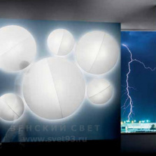 Светильник потолочный Axo Light Италия Nelly PLNEL140BCXXFLE Белого цвета - BI