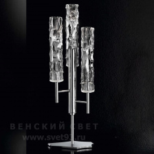 Настольная лампа 423/3L chrome IDL Италия  25W 68 см Хром Bamboo