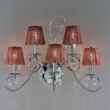 Бра 301/5A Chrome V330/165/11 IDL Италия  40W 50 см Хром Rossella