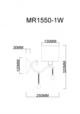 Бра Dante MR1550-1W фото 2