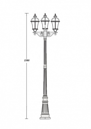 Наземный фонарь  95209LB Bl фото 2