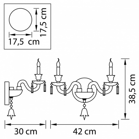 Бра Campana 716624 фото 2