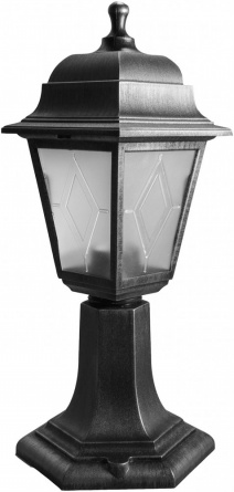 Наземный фонарь  UUL-A01F 60W/E27 IP44 BLACK SILVER фото 1