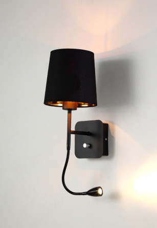 Бра Crystal Lux PABLO AP2 BLACK/BLACK-GOLD фото 2