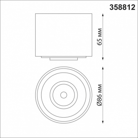 Точечный светильник Gesso 358812 фото 3
