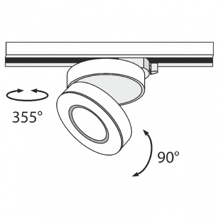 Трековый светильник Track lamps TR006-1-12W3K-B4K фото 3