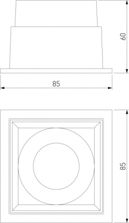 Точечный светильник Quadro 25085/LED фото 3